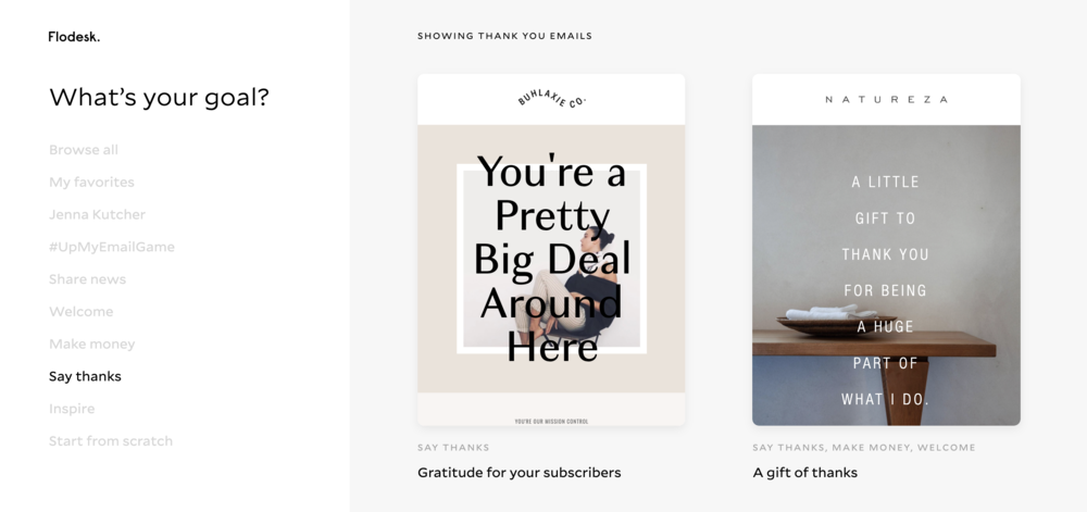 email marketing with flodesk examples of gorgeous email templates and layouts